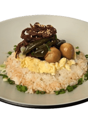 58-Beef-Jangjorim-Bibimbap.png Beef Jangjorim egg Bibimbap